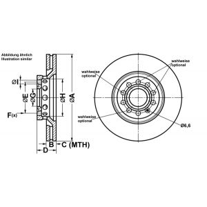 ATE Jeu de 2 disques de frein 24.0325-0137.1