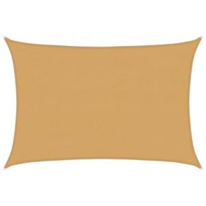 VidaXL Voile D'ombrage 160 G/M² Rectangulaire Sable 4x5 M Pehd