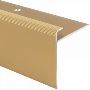 Casa Pura - Seuil d'escalier Safety Forme: f Aluminium anodisé Or élégant s 90 cm