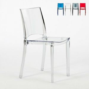 Image de Grand Soleil 18 Chaises B-SIDE pour bar transparentes stock - couleur:Transparent