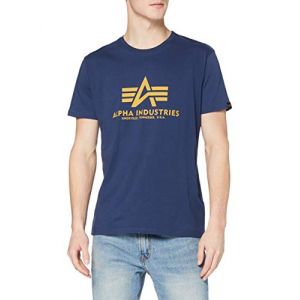 Alpha industries Basic T-Shirt Tricot, Bleu Marine