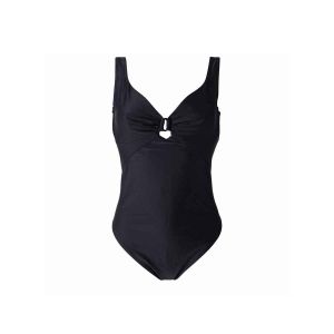 Image de Brigitte Bardot Maillot une pi&egrave;ce noir Porquerolles