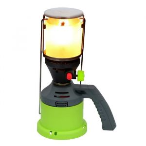 Kinzo Lampe de Camping - Lampe à Gaz - 3 Manchons de Gaz Inclus - pour le Camping et Jardin - Poignée - Allumage Piezo