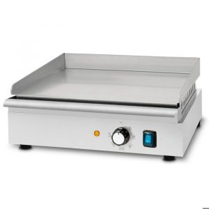 Plancha électrique 1700 w en acier inoxydable Surface de cuisson lisse 40 x 26 cm, thermostat, température 50-300 °c, protection contre les
