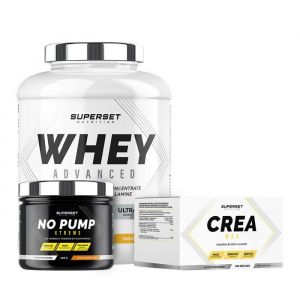 Superset Nutrition Programme prise de muscle sec confirme 100 whey proteine advanced 2kg banana split no pump xtreme crea max