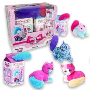 Image de #sbabam Lovely Pets Cat in The Milk, Jeux pour Enfants de kiosque à journaux, Chatons en Peluche Doux et coloré, Bonhomme Jouet, Animaux de Collection, Pack de 2 Personnages, idées Cadeaux, 3 Ans
