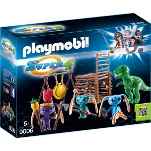 Image de Playmobil 9006 Super 4 - Tribu d'alien avec bébé tyrannosaure