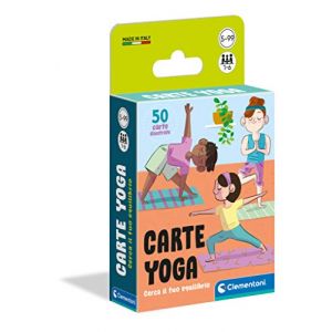 Image de Clementoni Yoga-Mazzo, Cartes Enfants, Table, Jeu De Société pour Toute Le Famille, 1-6 Joueurs, 5 Ans +, Made IN Italy,...