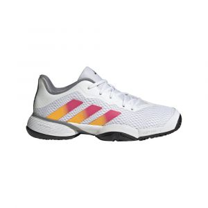 Adidas Chaussure Barricade Tennis - Cloud White / Solar Gold / Lucid Fuchsia, Cloud White / Solar Gold / Lucid Fuchsia - Taille 38 2/3
