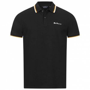 Ben Sherman Twin Tipped Hommes Polo 0076270NR-NOIR