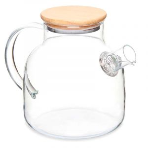Dam Théière en borosilicate avec couvercle en bambou 1,2l