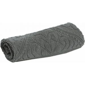 Vivaraise Tapis de bain gris souris 64 x 54 cm Enzo