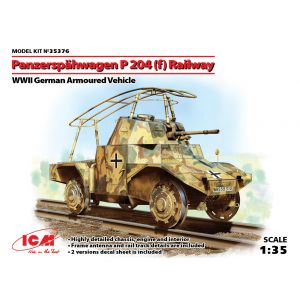 ICM Maquette Véhicule Panzerspähwagen P 204 (f) Railway Wwii German Armoured Vehicle