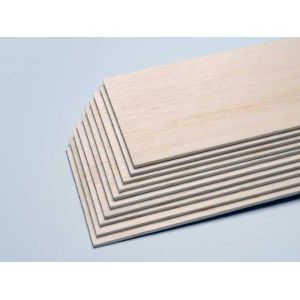 PICHLER Planches de balsa 10,0 x 100 x 1000mm (emb.=10pcs) -