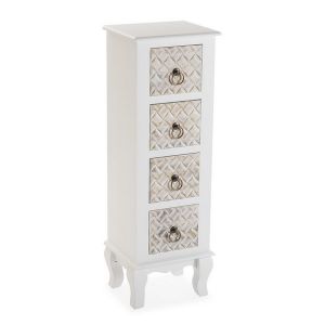 Image de Versa Viena Commode pour Rangement, Chiffonnier, 90x25x30cm - Blanc