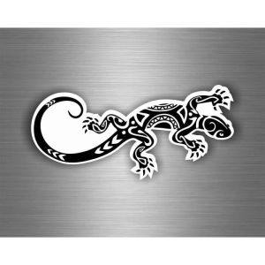 Autocollant sticker salamandre lezard gecko