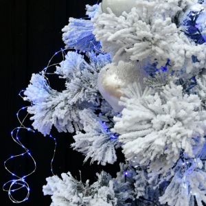 Blachère illumination Guirlande micro-LED compact bleu et flash 9m