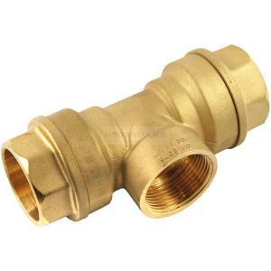 Isiflo té taraudé type 132 laiton femelle diamètre : 20x27 dn : 25