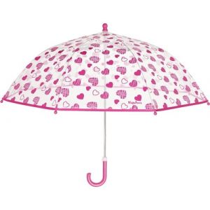 Playshoes Parapluie pour enfants Hartjesfilles 70 cm transparent/rose