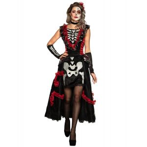 Image de Boland Costume La Muerte pour Adulte, 10134294, Multicolore, 44/46