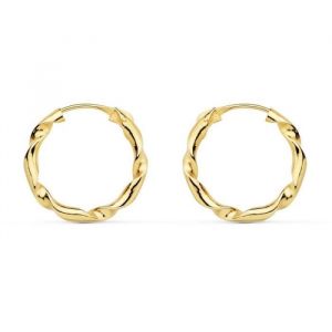 Boucles oreilles L'atelier D'azur Boucles d'Oreilles Cr&eacute;oles Or 18 Carats 750/000 Jaune - Couleur Unique - Taille Dor&eacute;