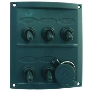 Euromarine Tableau Elec 5 Inter/1Prise12V