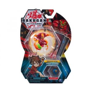 Bakugan Ultra : Battle Planet - Pyrus Vicerox + Carte - Boule Rouge - Figurine Deluxe