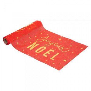 C min de table Joyeux Noël Or