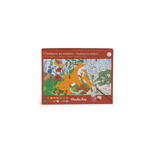 Peintures au numéro Le jardinier Le jardin du Moulin Moulin Roty