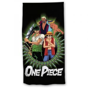 Aymax ONE PIECE - Luffy & Zorro - Serviette de Plage 100% Coton 70x140cm Serviettes de bain - 229351