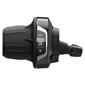 Shimano SL-RV400 Revo Manette de vitesse gauche 3 vitesses avec affichage optique, Noir