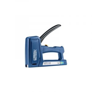 Rapid RPC140 - Agrafeuse Murale Manuelle pour Bois/Textile/Plastique, Agrafeuse à Bois/Agrafeuse Tapissierie, 50% Plus Facile à Utiliser, pour Agrafes jusqu'à 16 mm, Fabriquée en Suède (5001630)
