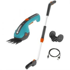 Gardena Cisaille a gazon ClassicCut Li Manche télescopique Roues 3 6V 2 5 Ah