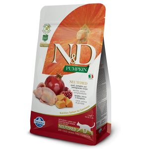 Image de Farmina N&d Grain Free Pumpkin Neutered Cat Caille 300 Gr