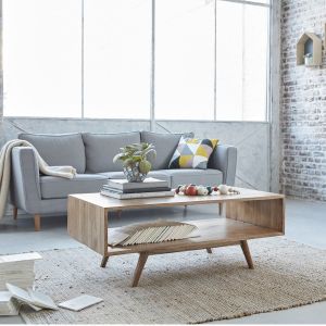 Image de Bois Dessus Bois Dessous Table basse en bois de mindy double plateau