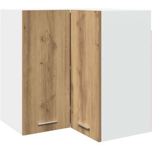 VidaXL Armoire d'angle suspendue "Lyon" chêne artisanal