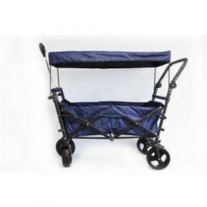 Vedes Chariot de transport Premium XXL bleu marine avec toit
