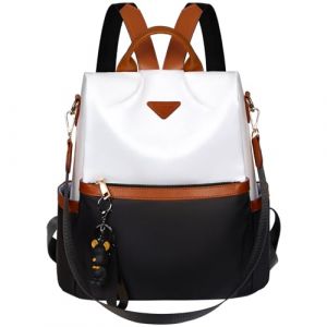 Sac à Dos pour Femme - Anti-vol - Nylon- Bandoulière de Ville - Élégant pour Les Voyages Les Loisirs Le Shopping Le Travail