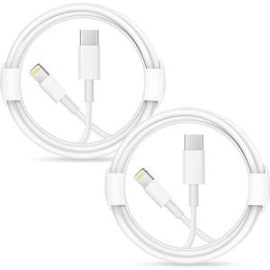 Lot De 2 Cable Usb C Vers Lightning Certifié Apple Mfi Cable Usb C Lightning Charge Compatible Avec Iphone 1212 Pro12 Pr [50]