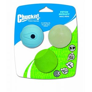 Chuckit Fetch medley 3-PK - 3 Balles S Ø 5cm