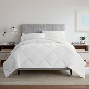 ALPES BLANC - Couette lavable à 95° 260x240 cm - Garnissage fibre creuse siliconée – Fabrication française – Hygiénique