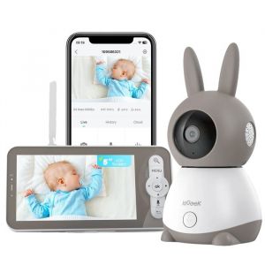 Oem Cam&eacute;ra De Surveillance B&eacute;b&eacute;, Rotation Ptz 360, Qualit&eacute; 2k Hd, Audio Bidirectionnel,