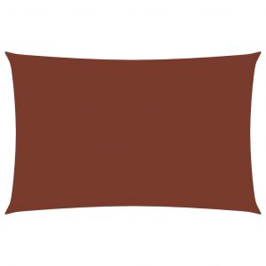 VidaXL Voile de parasol Tissu Oxford rectangulaire 2,5x5 m Terre cuite