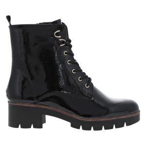 Tamaris Bottines FEMME noir vernis et à lacets