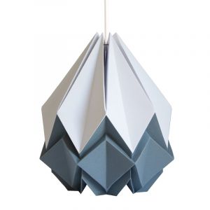 Suspension origami bicolore en papier taille XL