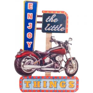 Signes Grimalt Plaque en m&eacute;tal vintage pour d&eacute;coration murale, style r&eacute;tro, id&eacute;ale pour les salons, cuisines et bureaux, 60 cm