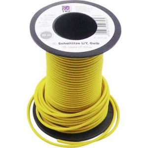 Tru Components Fil de c&acirc;blage LiY 1564479 1 x 0.50 mm&sup2; jaune 10 m