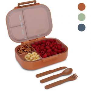 Schmatzfatz Bento Lunch Box Adulte, Boite Repas Compartiment Adulte et Enfant, Lunchbox Multi-compartiments Sans BPA, Boîtes Bento Etanche, Résistante Lave-vaisselle, Boite a Bento, Box Lunch Bureau
