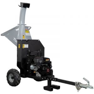 Torros - Broyeur de végétaux herbes et feuillages pro tractable thermique essence 15cv 420cc 120mm avec démarrage électrique HDK120
