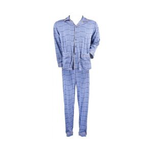 Pyjama Ouvert Boutonne Eco 2842 Bleu